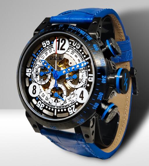 Review High Quality B.R.M Replica Watches For Sale BRM V8-44 BLUE UNIQUE PIECE